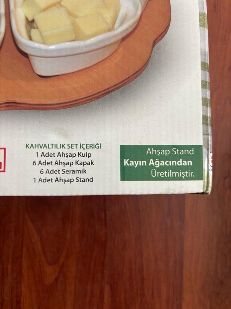 Ahşap Papatya 6’lı Kahvaltı Seti - 6