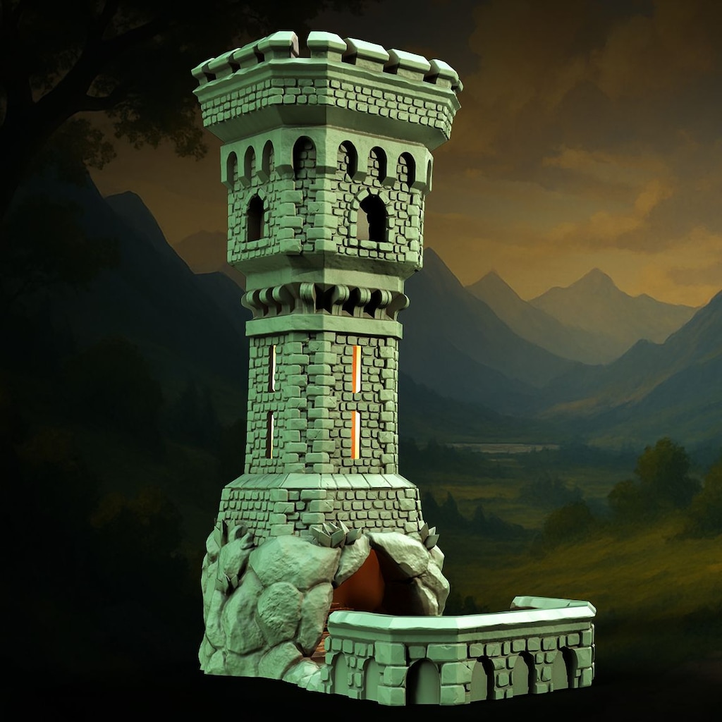 Özel üretim Dicetower (Zar kulesi) D&D için - 10