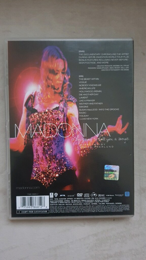 Madonna müzik cd ve madonna konser dvd 1cd+1dvd - 2