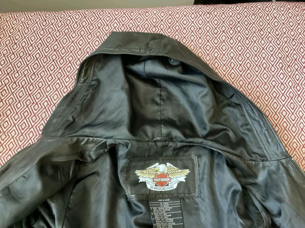 Harley Davidson kapüşon mont en 51boy 65 göğüs 49 L lastikli bel — görsel 2/12