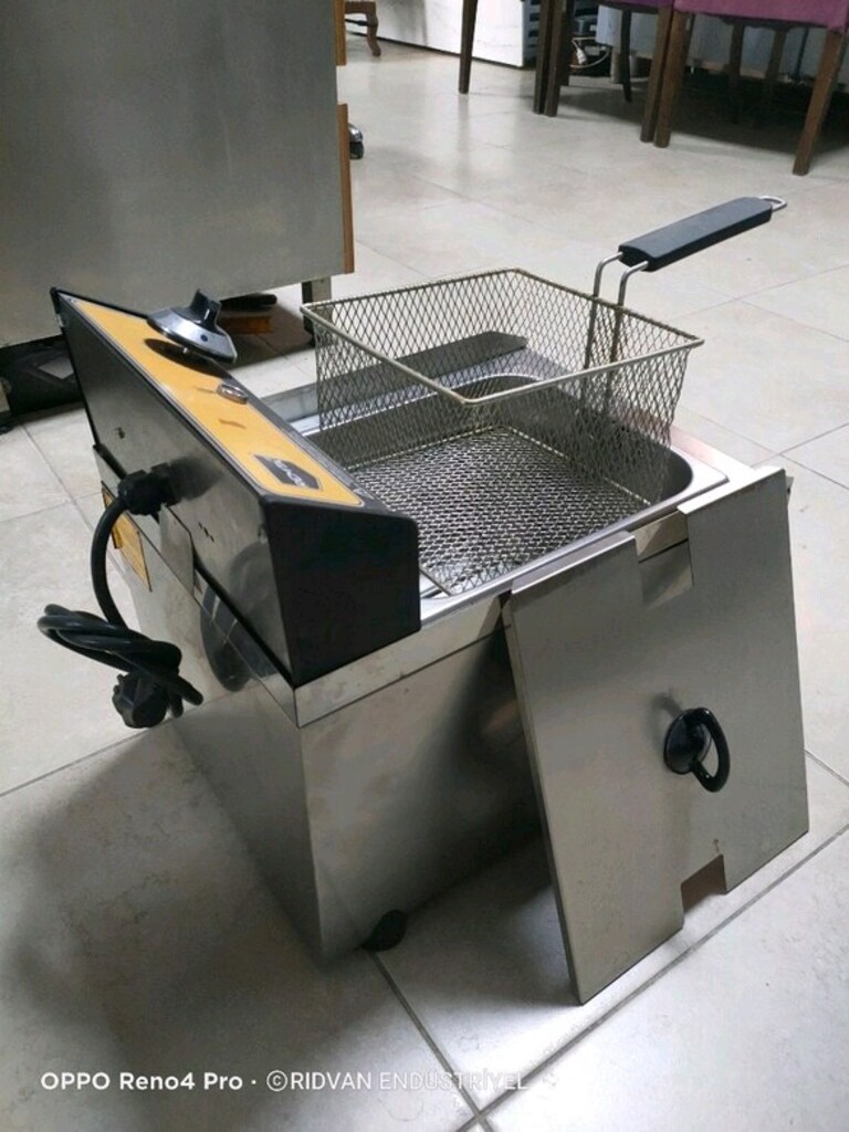 10 litrelik fritöz patates kızartma makinesi fritöz makinası firitöz - 10