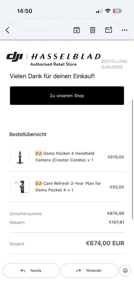 DJI Osmo Pocket 4 Creator Combo Kamera - 8