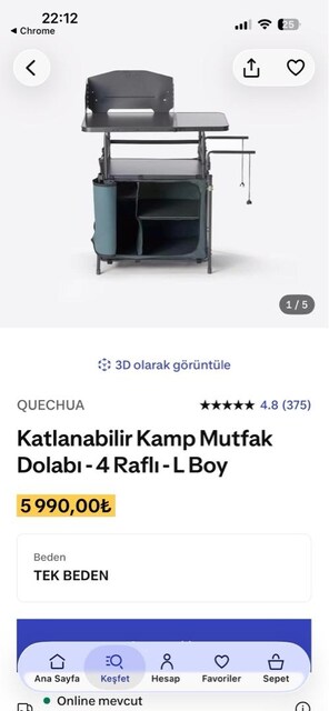 Decathlon Kamp Mutfağı