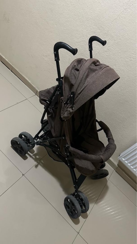 BABYHOPE BASTON BEBEK ARABASI KAHVERENGİ - 5