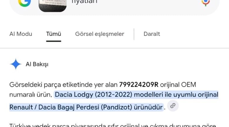 Dacia lodgy bagaj perdesi - 4