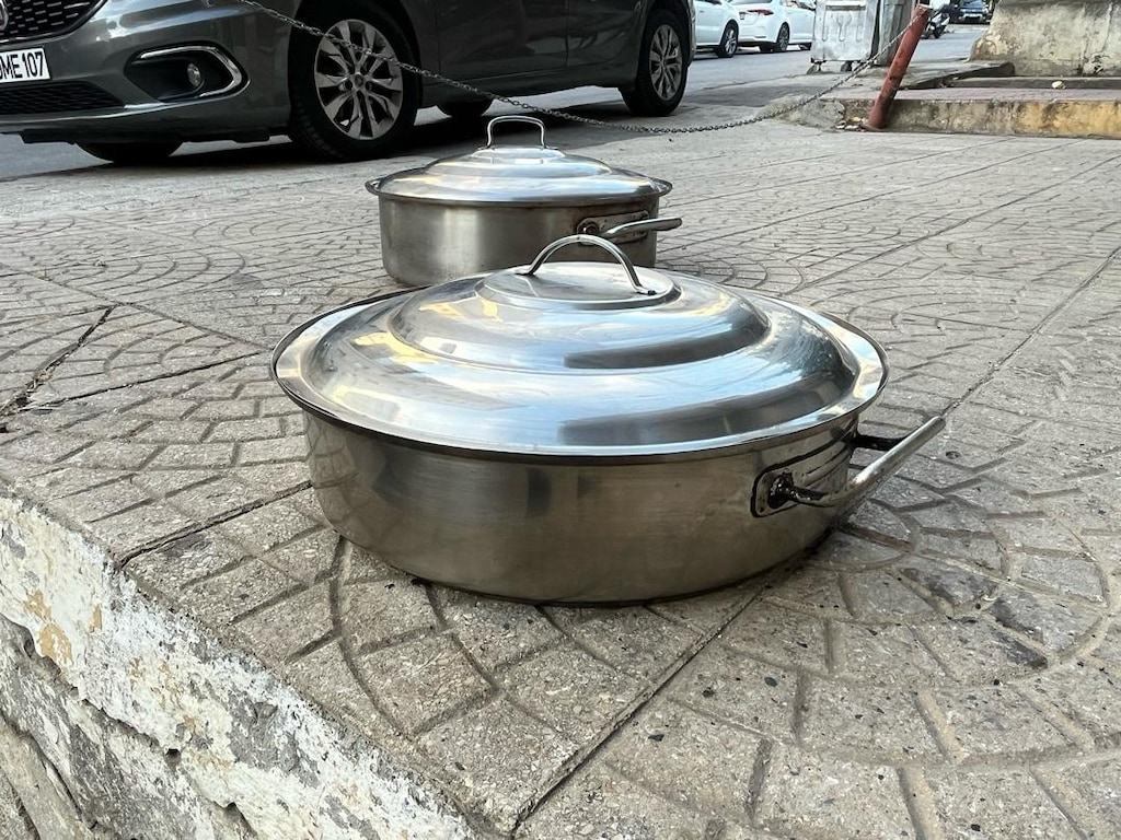 36 ve 40 cm Pilav Tenceresi Sanayi Tipi Pilav Tenceresi Yayvan - 4