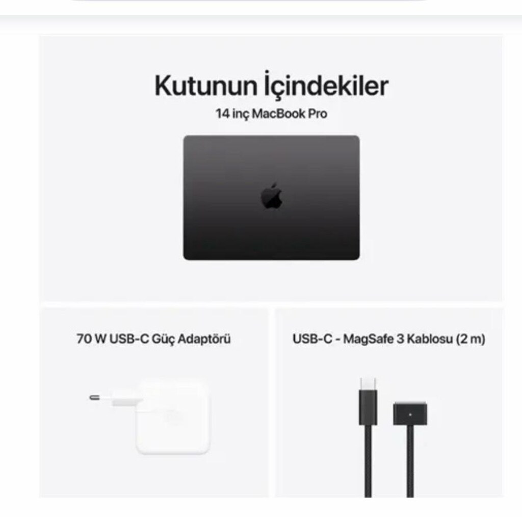 macBook pro 14”M5pro çip 18çekirdekli cpu20 çekirdekli gpu 24gb 2tbssd - 6