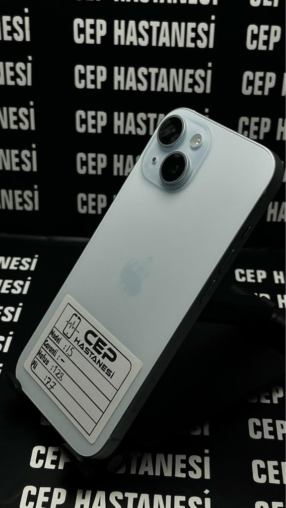CEP HASTANESİ FARKIYLA -- İPHONE 15 128 GB PİL 77 -- - 2