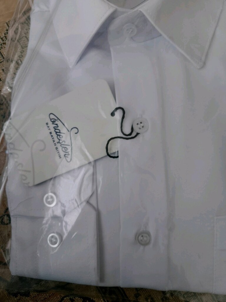 SIFIR uzun kollu beyaz gömlek M beden slim fit - 5