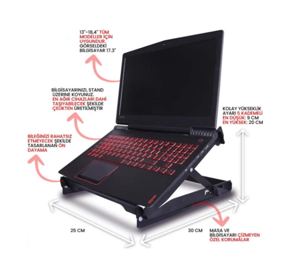 Tuneexs Çelik Laptop Standı - 3