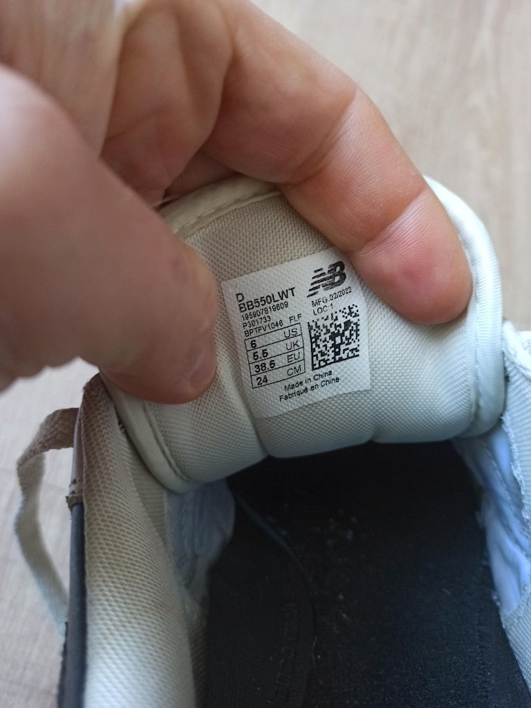 orjinal New Balance 550 gerçek deri 38.5 - 14