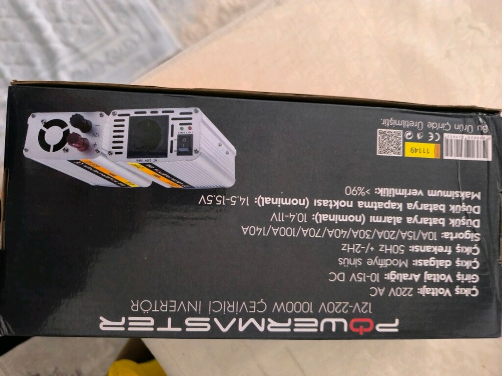 SIFIR YENİ ÜRÜN 11149 MP POWER MASTER DC 12 VOLT U 220VOLTA CEVİRİR 10 - 3