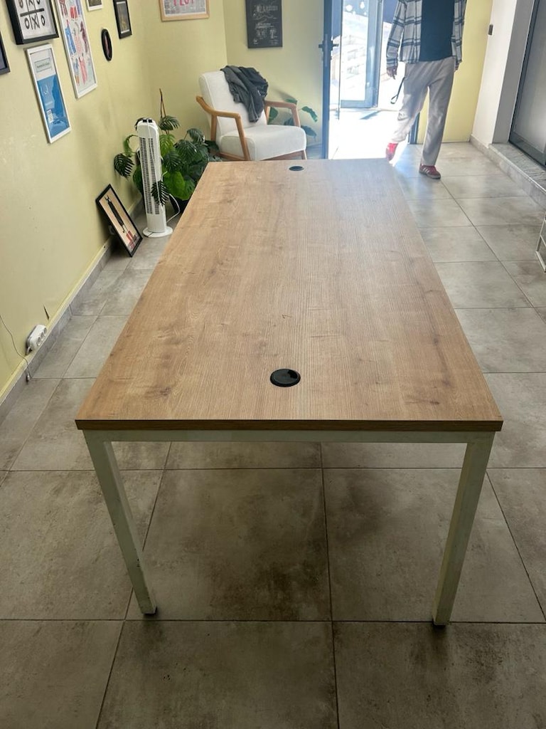 200x90 cm Metal Ayaklı Geniş Ofis / Çalışma / Toplantı Masası - 5