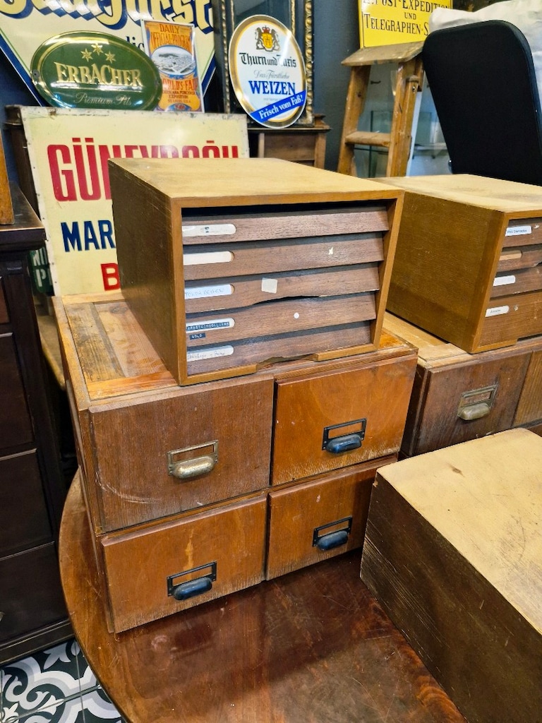 antika vintage çekmeceli dolaplar. - 8