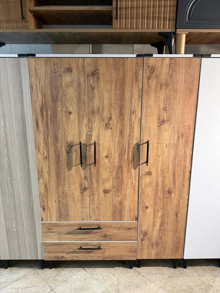 üç kapaklı elbise dolabı sıfır - 2