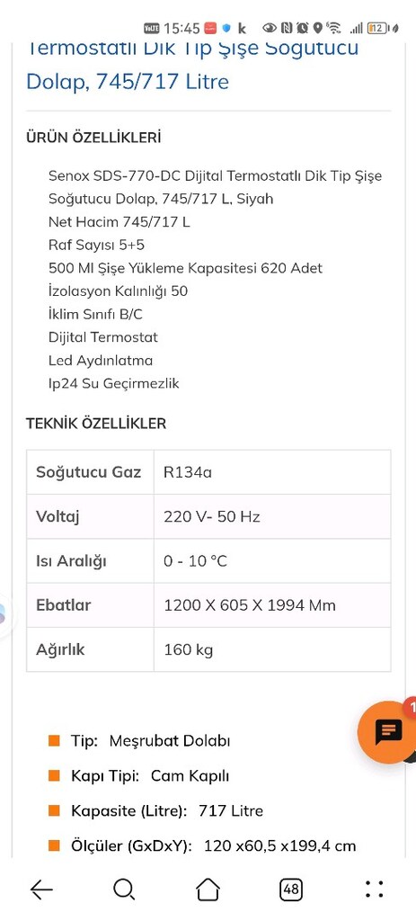 senox 6 +6 rafli cift kapakli sogutucu - 3