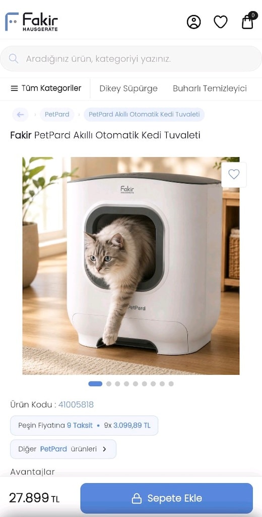 Fakir otomatik kedi tuvaleti - 3