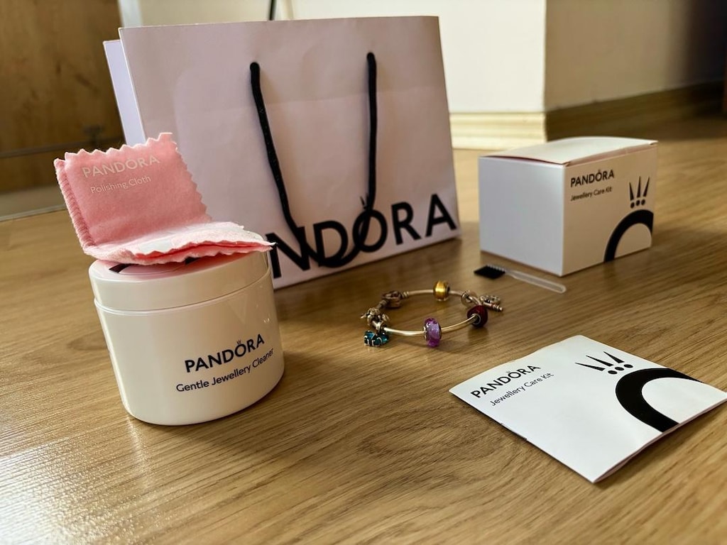Orjinal Pandora Gümüş Bileklik + 6 Orjinal Charm - 3