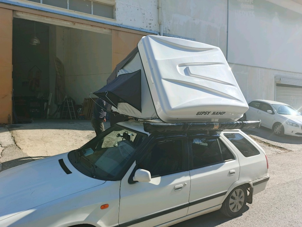 Gipsy sport araç üstü çadır + büyük oda + yan tente - 5
