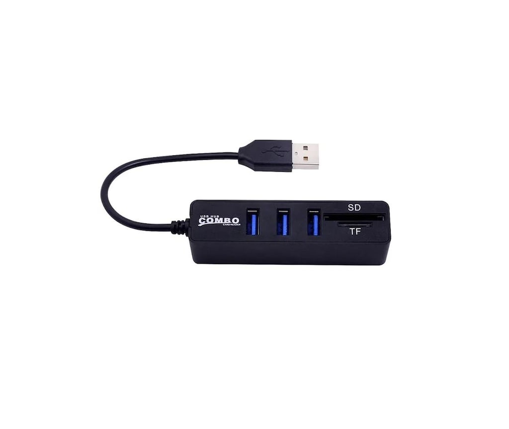 Alfais 4690 Usb Hub 3 Port MicroSD Tf Sd Kart Okuyucu Çoklayıcı - 2
