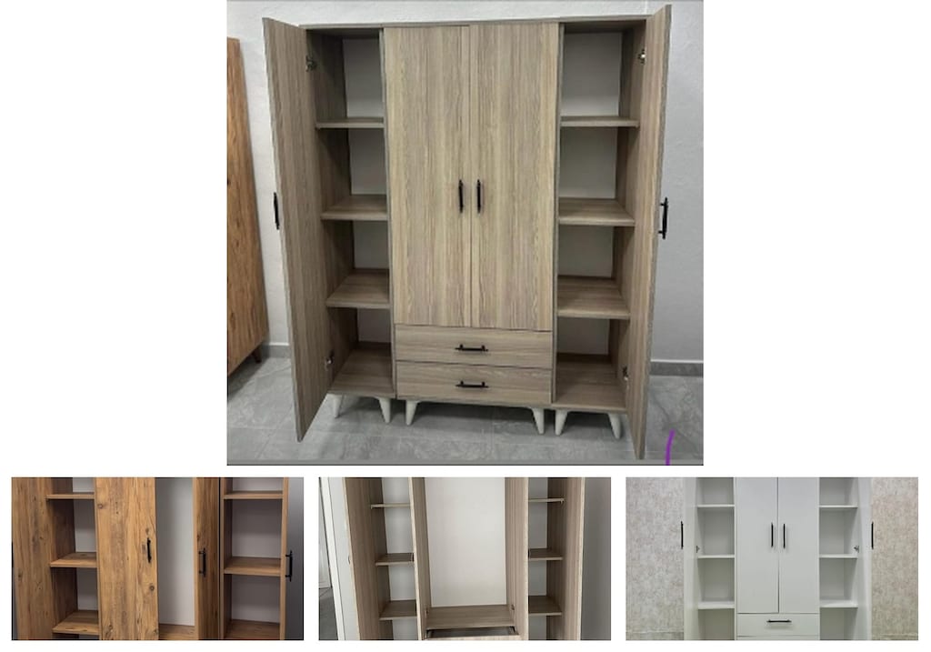 4 kapaklı elbise dolabı roxzryassq - 4