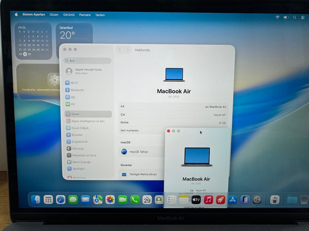 APPLE MACBOOK M1 2020 + 89 SAĞLIK LAPTOP - 6