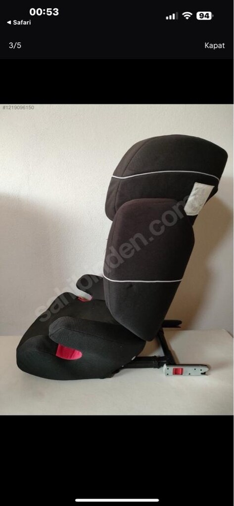 cybex free fix oto koltuğu 15/36 kg pure black - 4