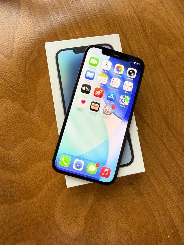 İPHONE 12 SİYAH 64 GB PİL 88 YURTİÇİ HATASIZ FATURALI - 5