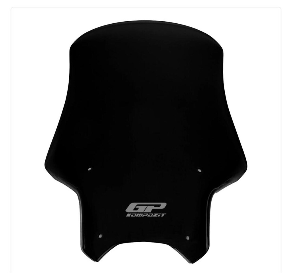 GP Kompozit CF Moto 250 NK 2018-2022 Uyumlu Ön Cam Siyah 49 cm
