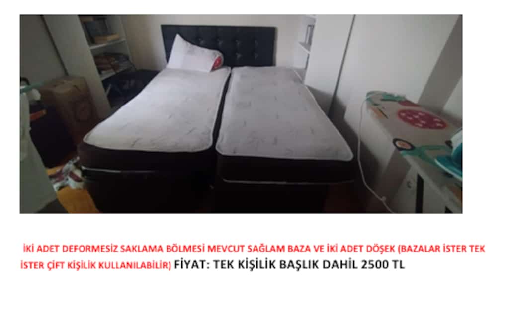 AŞINMA NEDENİYLE SATILIK TEMİZ EV EŞYASI (01.11.2026 TARİHİNE KADAR) - 15