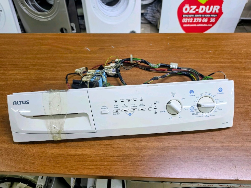 Altus 281 XY Çamaşır Makinesi Ön Kontrol Paneli ve Kablo Tesisatı - 3