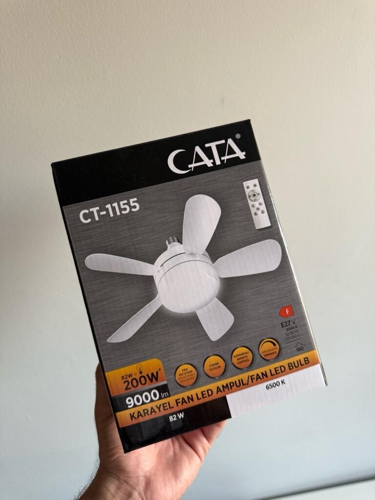 Cata CT-1155 Ledli Fan Vantilator 200Watt - 5