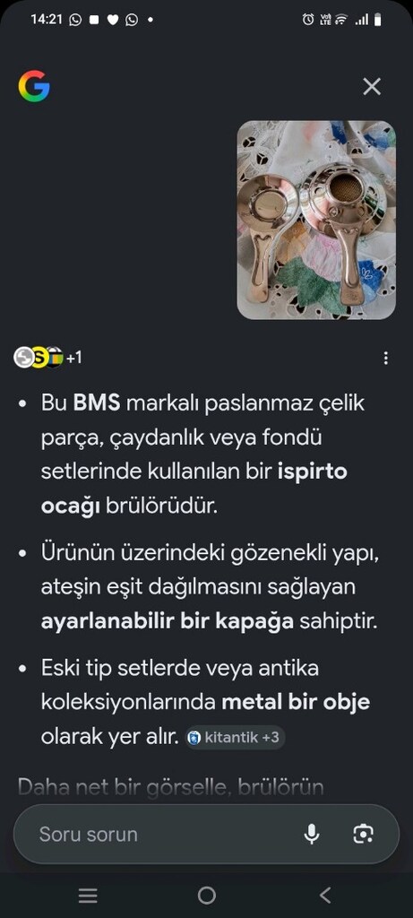 BMS marka ispirto ocağı Brülörü - 2