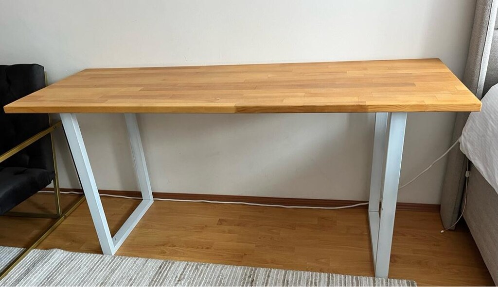 %100 Ladin Ağacından yapılmış 170x60 ahşap masa - 3