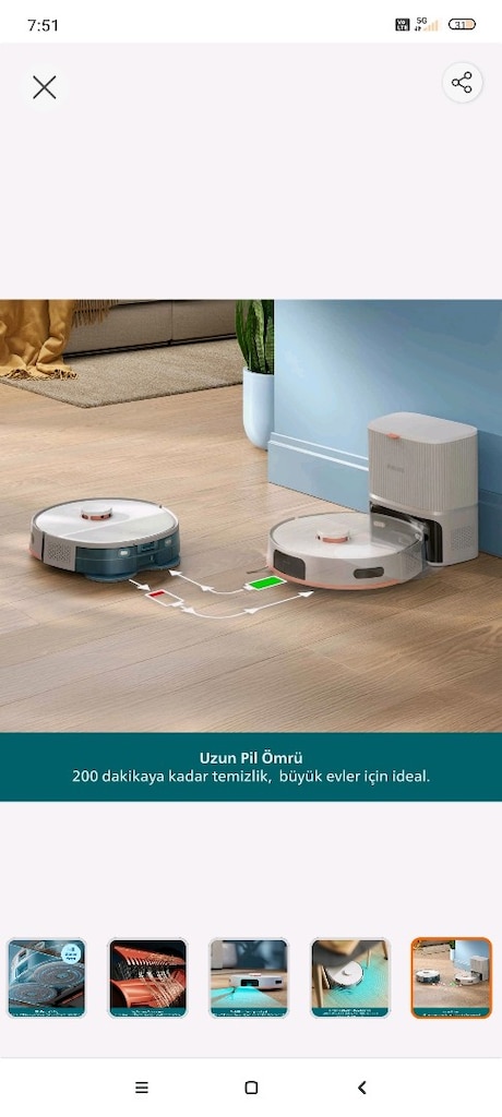 Philips 5000 robot süpürge - 5