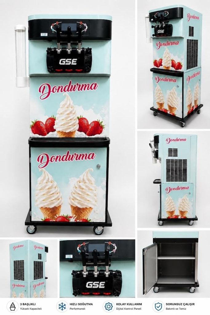 GSE 3 Başlıklı Soft Dondurma Makinesi - 3