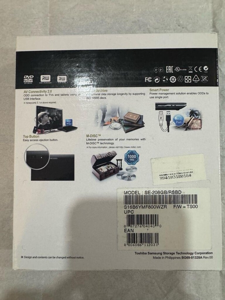 Samsung SE-208 Ultra ince DVD yazıcı - 4