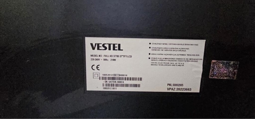 Vestel Full HD 37 inç TFT-LCD televizyon. - 3