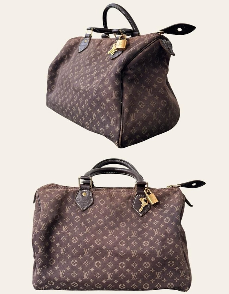 Louis Vuitton mini lin Speedy 30. - 4