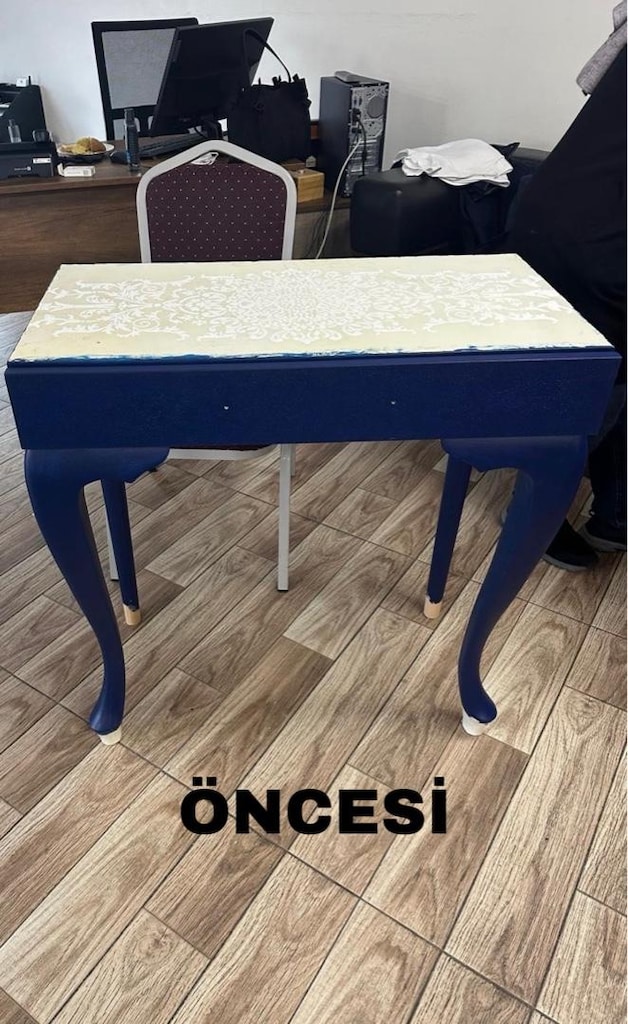 Okyanus Mavisi Aynalı Dresuar - 6