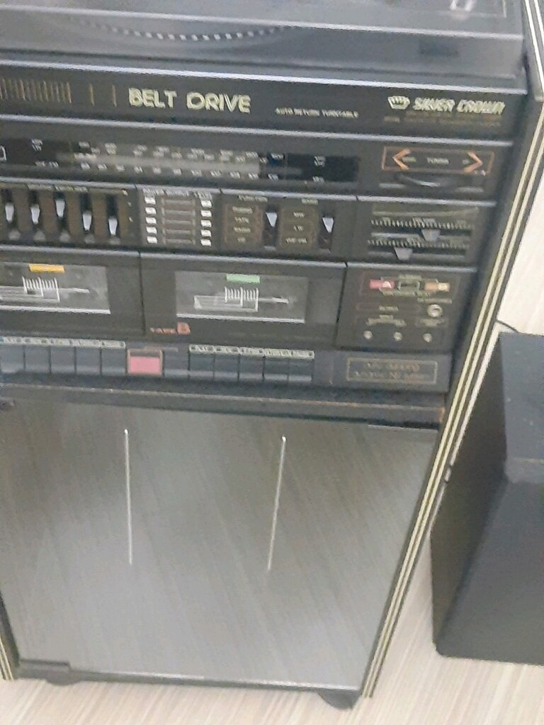 Nostaljik Plak Çalarlı Müzik Seti - Silver Crown (Çalışıyor) - 8