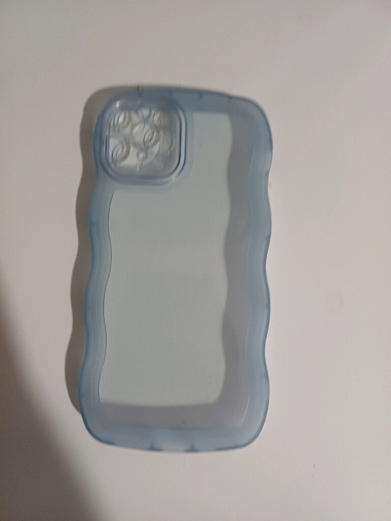 Şeffaf Mavi Dalgalı Telefon Kılıfı - 2