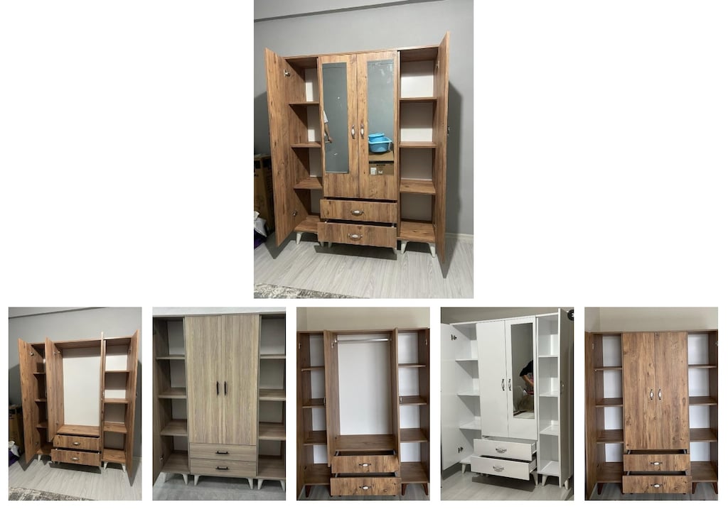 4 kapaklı elbise dolabı gsemjvlpcf - 6