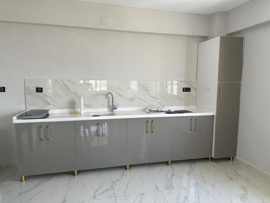 son fiyat yeni mdf mutfak dolabı üst kısmıda aynı renk - 3