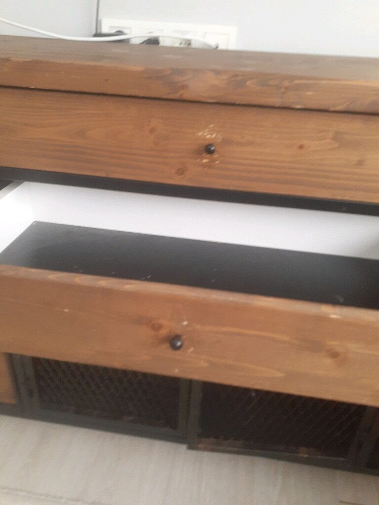 Endüstriyel ahşap metal konsol - 5