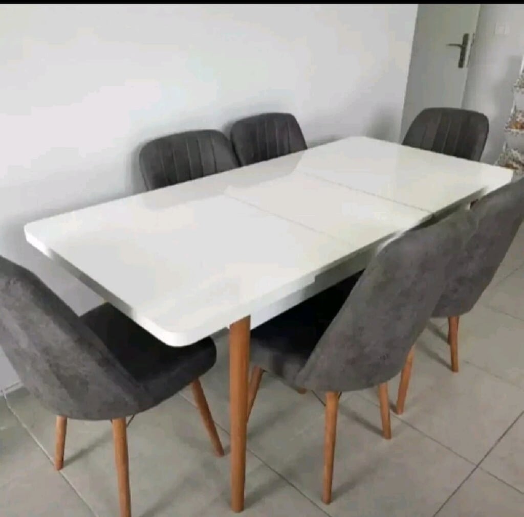 Açılabilir Yemek Masası ve 6 Sandalye Takımı, Kelebek Mutfak Masası - 14