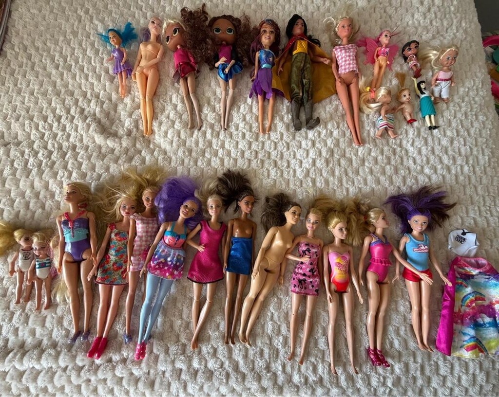Barbie toplu oyuncaklar (ambulans, helikopter, tekne,at, fil ve bebekl - 5