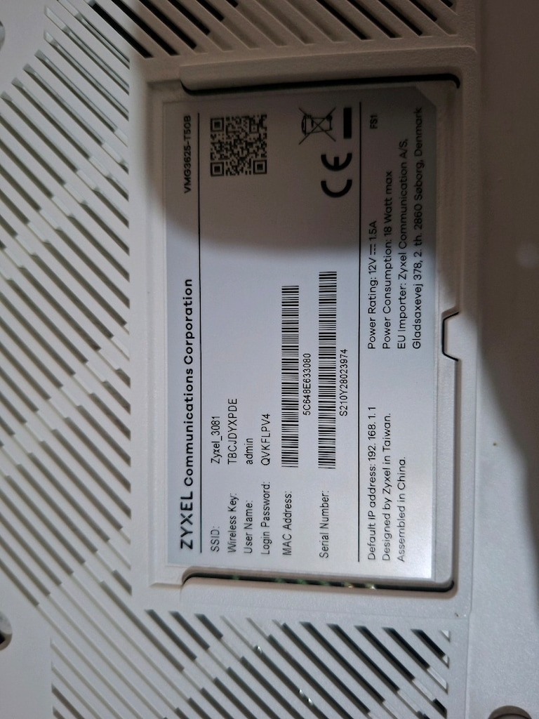 zyxel vmg 35 25 t50 b - 7