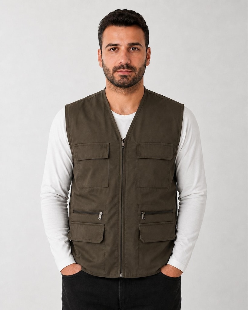 Yeni Sezon Günlük Yelek -2XL BEDEN- - 6