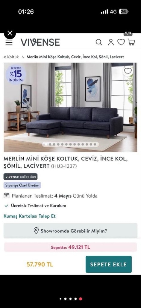 L koltuk - 2